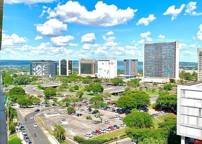 V907 Lindo Flat Em Hotel Bsb Vista Maravilhosa