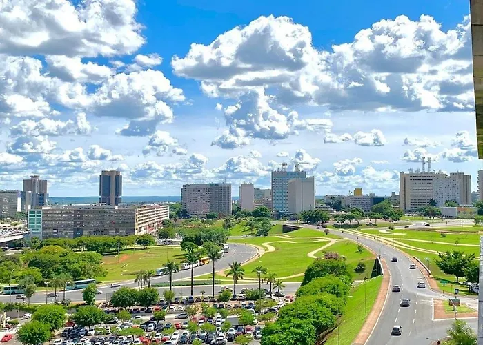 V907 Lindo Flat Em Hotel Bsb Vista Maravilhosa